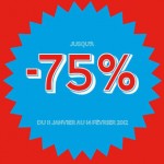 Solde à -75%