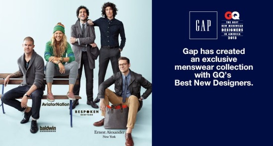 Collaboration Gap x GQ = 4 stylistes à l’honneur