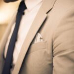 man wearing beige coat
