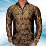 Un homme habillé en chemise luxueuse en cachemire pour l’hiver
