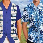 Deux hommes portant la chemise de grand-père comme tendance homme 2024
