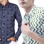 Deux personnes portant des chemises à motifs