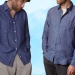 Deux hommes en chemises au style chambray