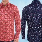 Les chemises à motifs rétro portées de nouveau avec élégance à la mode.