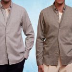Les chemises en flanelle légère portées avec simplicite