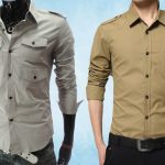 La chemise à épaulette mise en valeur.