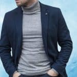 Confort et résistance de chemise à col montant en cachemire sur le long terme
