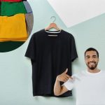 Des tee-shirts uni mis en valeur par un homme
