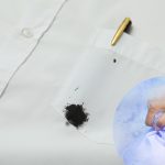 Traitement des taches d’encre ou de stylo sur une chemise