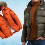 Un homme en doudounes présentant un modèle parfait pour l'hiver