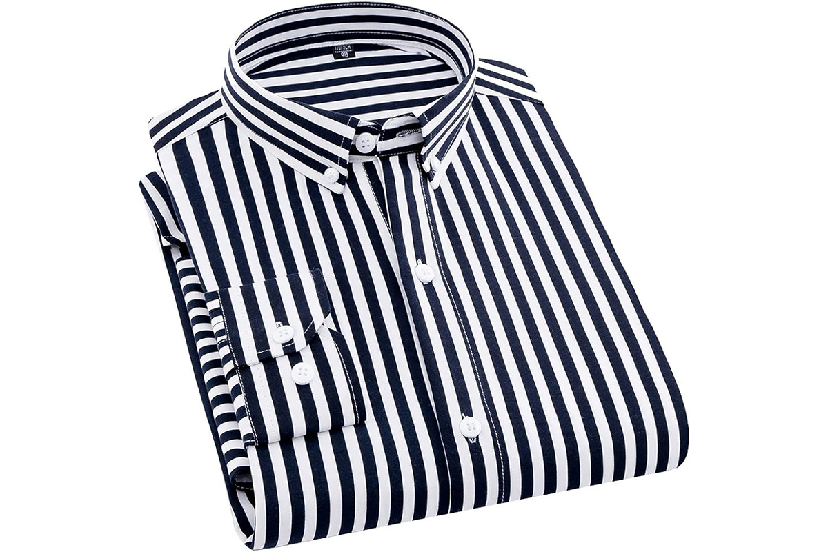 KLOTTZ – Tablier-blouse Pour Enfants à Rayures – École Et Travaux Manuels, Avec Boutons Et Poches